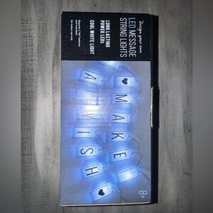 LED Message String Lights Custom Letters Numbers Decor